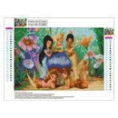 5D DIY Full Drill Diamond Painting Cartoon Girls Cross Stitch Embroidery