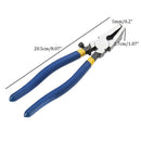 8 Inch 1Pcs Blue Non-Slip Handle Breaking/Cutting Glass Pliers Stained Glas M8K3