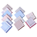 12X Men's handkerchiefs Men's handkerchiefs fabric 100% cotton size 38*38 _