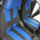 9Pcs Car Universal Front And Rear Seat Cover Seat Cover Decoration Blue
