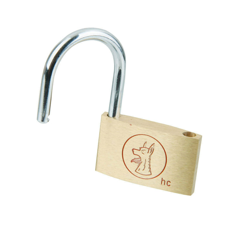 Brass Padlock Locker Long Shackle Suitcase Toolbox w/ Key 40mm