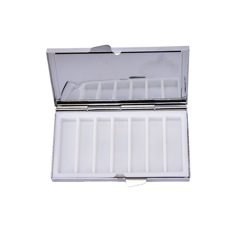 Travel Mini Metal Pill Box Medicine Drug Vitamin Tablet Organizer Container JR