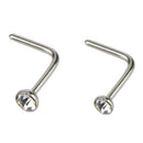 6PCS/Set Stainless Steel Nose Stud Ring Hoop Body Hinged Segment Body Piercin ME