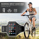Outdoor Running Phone Holder Armband Case Sports Jogging Wrist Band (Grey)