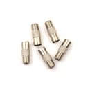 5Pcs RF Coax F Female to PAL 9.5 Male Connector TV Antenna ConnectorXP
