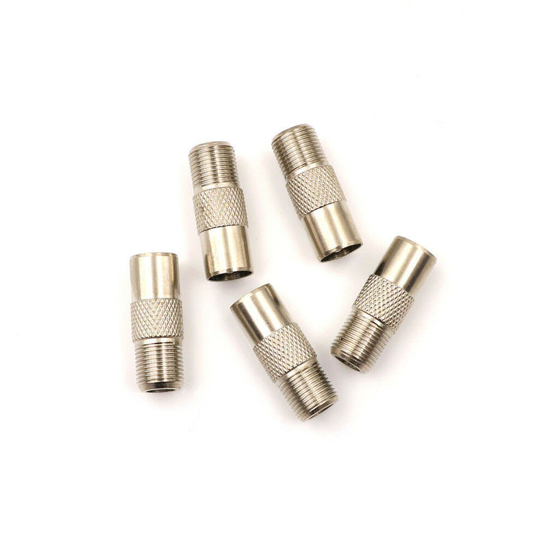 5Pcs RF Coax F Female to PAL 9.5 Male Connector TV Antenna ConnectorXP
