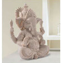 2x Sandstone Ganesh Deity Hindu Meditation Buddha Egyptian Mau Statue Decoration
