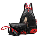 Retro Casual Fashion Tide Multi-Function Shoulder Three-Piece College Wind
