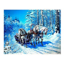DIY 5D Diamond Embroidery Horse Drawing Round Diamond Painting Cross Stitch