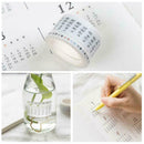 Practical Perpetual Calendar And Paper Tape Calendar Decorative Stickers I3L3