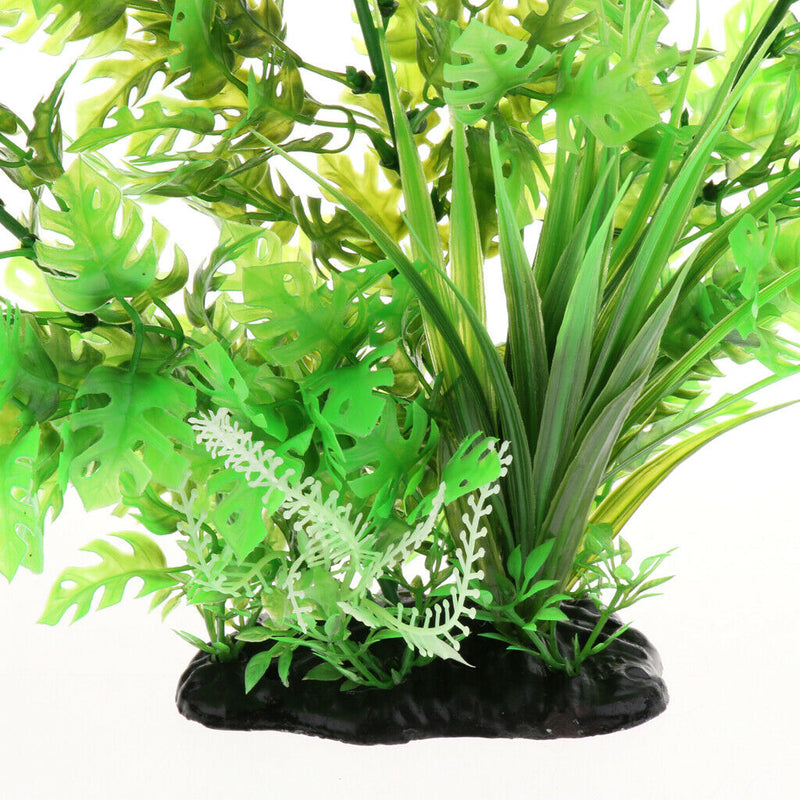 2pc Aquatic Plants, Large Aquarium Plant Plastic Fish Tank High Tree Decorations