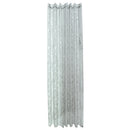 Floral Textured Sheer Window Curtain Grommet Tulle Voile Scarf 39x98'' Grey