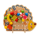 Wooden Fruits Lacing Stringing Beads Toys Hedgehog Fruit String Beads Boar
