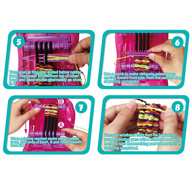 Hairband Machine Girls Bracelet Headwear Knitting Maker Machine Pretend Play