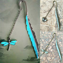 Luminous Night Butterfly Bookmark Label Read Maker Feather Stationery Copper JR