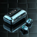 Wireless 5.0 Headset Wireless Earphones Mini Stereo Headphones LED Earbuds.