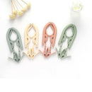 4 PCS Portable Folding Clothes Hangers with 8 Hanger Clips for Scarves Suit S1D2