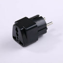 2PCS Universal US AU UK to EU Euro Europe Plug Travel Adapter Socket C TRJ