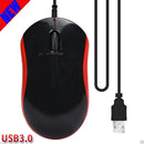 High Quality USB 1600 DPI 3 Buttons Optical Wired Gaming Game Standard Mouse