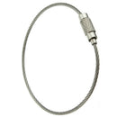Wire Rope Keyring with Twist Lock (10 Pieces) P1N1