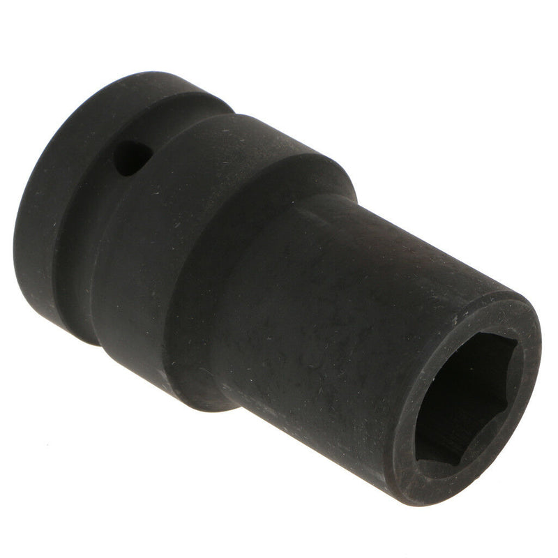 1-inch Square Drive 22mm Inner Hex 80mm Length Black Impact Socket