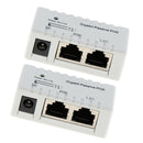 2 Packs Passive PoE Injector Power Over Ethernet RJ45, 2.1mm x 5.5mm DC
