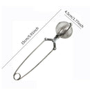 3pcs Loose Leaf Kitchen Home With Handle Snap Ball Easy Clean Tea Strainer