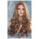 Long Lace Front Wig Women Sexy Curvy Big Spiral Wave Hair R3Z4