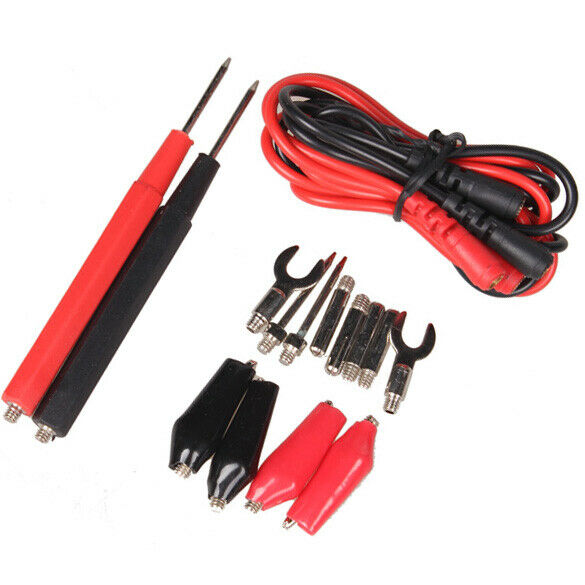 1 Set Multifunction Digital Multimeter Probe Test Lead Cable Alligator Clip A