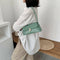 Alligator Pattern Women Handbags Leather Retro Shoulder Totes Bag (Green)
