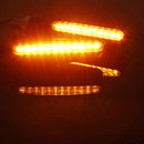 1 PC ABS Plastic Motorcycle Black LED Turn Signal Light Indicators Blinker Amber