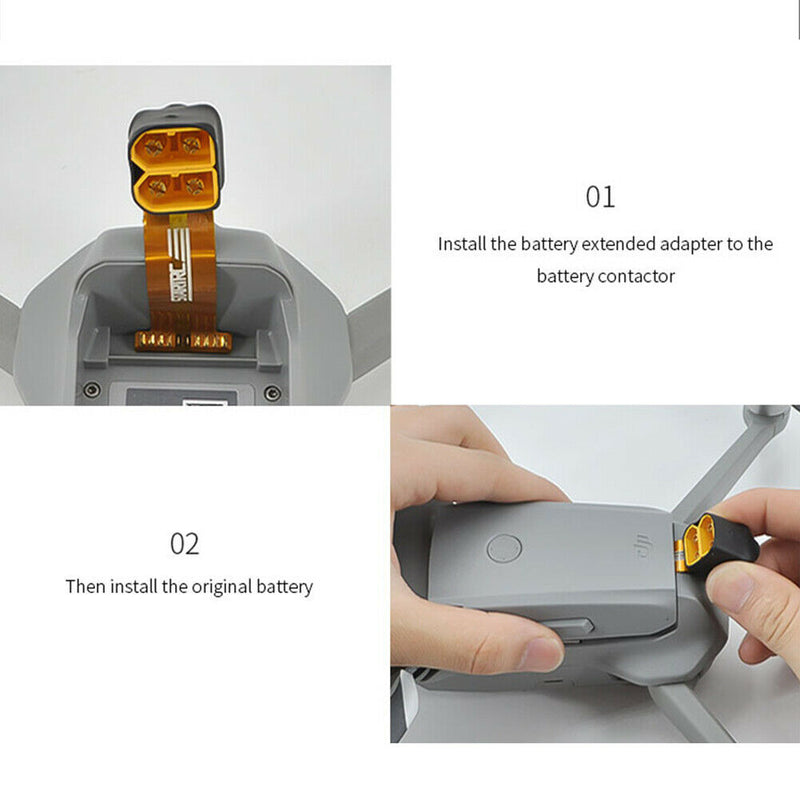 DIY Styling LED Magic Light Battery External Connector Semaphore for DJI Mavic 2