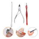 3Pcs Nail Clipper+Cuticle Nipper Set Nail Tool Dead Skin Fork Trimmer RemoverJ.