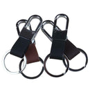 New Fashion Black Leather Strap Keyring Keychain Key Chain Ring Key Fob