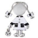 Small Cute Girl Brooches For Women Opal And Rhinestone Brooch Pin Dress Coa