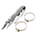 Flame Chrome Exhaust Muffler Pipe Heat Shield Cover for Chopper Cruiser