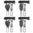 2-Pack 1/8 Inch 8-Feet Long Adjustable Heavy Duty Rope Clip Hanger, Reinfor F4Y2