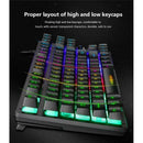 Mechanical Gaming Keyboard 87 Keys, Customizable LED Backlit for Gamers and