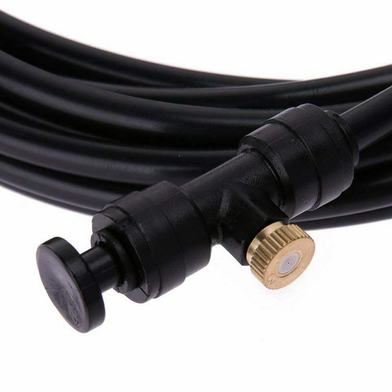 6m hose 6pcs mist sprinkler Outdoor Garden Misting Cooling System Mist Nozz L1R7