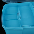 Multi-functional Portable Transparent Plastic Storage Box With Removable Tray