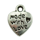 150 Pieces Love Heart Charms Pendants for DIY Jewelry Making Findings Beads