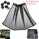 Universal 2Pcs Car Van Truck SUV VIP Window Curtain Anti-UV Sunshade Visor B Gw