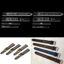 2 Sets Leather Craft Acrylic Watch Strap Band Stencil Template 18/19/20/22mm