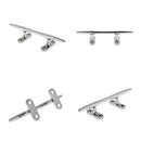 4PACKS 316 Stainless Steel Deck Dock Sleek Line Rope Cleat 5" for Boat/Yacht