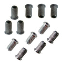 6 Pieces Electric Guitar String Thru Body Ferrules Bushing Set Black