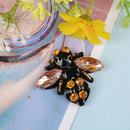 handmade rhinestone beaded sequin patches bees sew on patch for clothes^applique