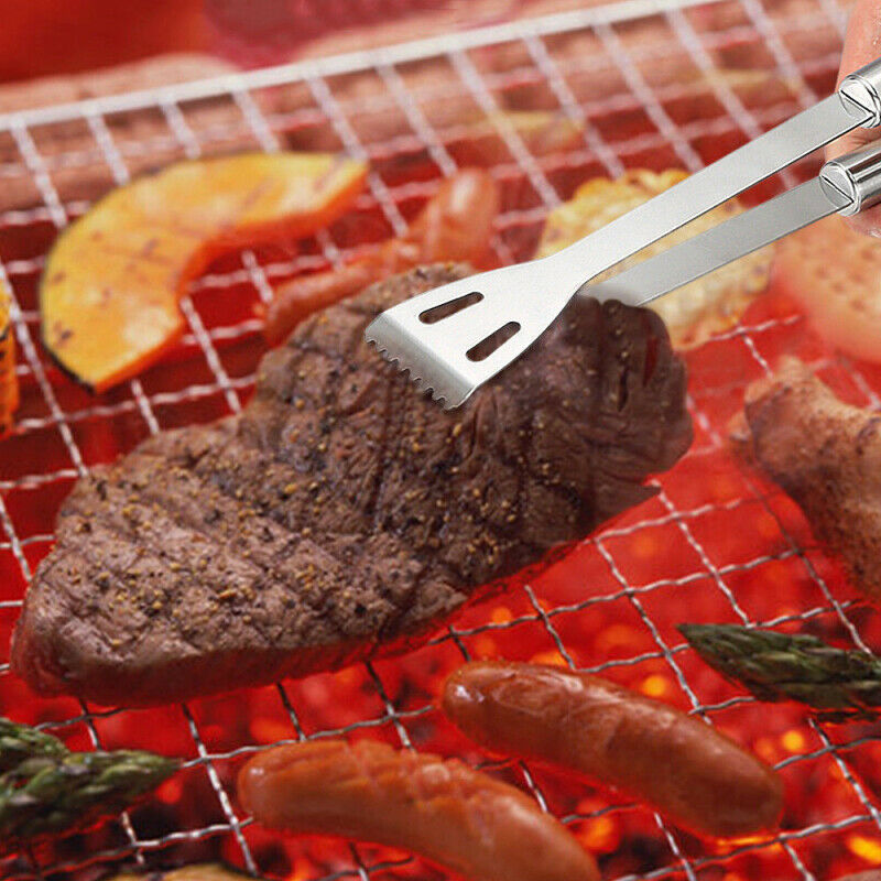5pcs BBQ Barbecue Tool Set Stainless Steel Grill Grilling Accessory With Case