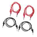 4pcs 4mm Stackable Banana Plug Wire Soft Silicone