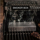 Heavy Duty Stainless Steel Meat Smoking Barbecue Smoker Box For Wood Chips,Add