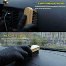 Car Brush Horsehair Bristle Wooden Handle Internal Cleaning Tools